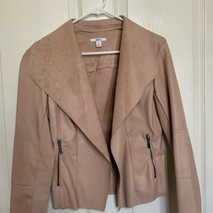 Pink faux leather jacket